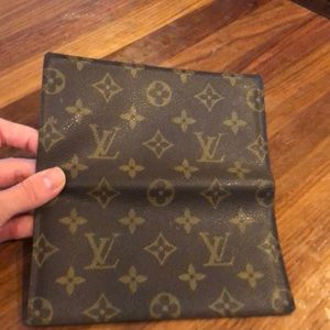Louis Vuitton checkbook cover/wallet